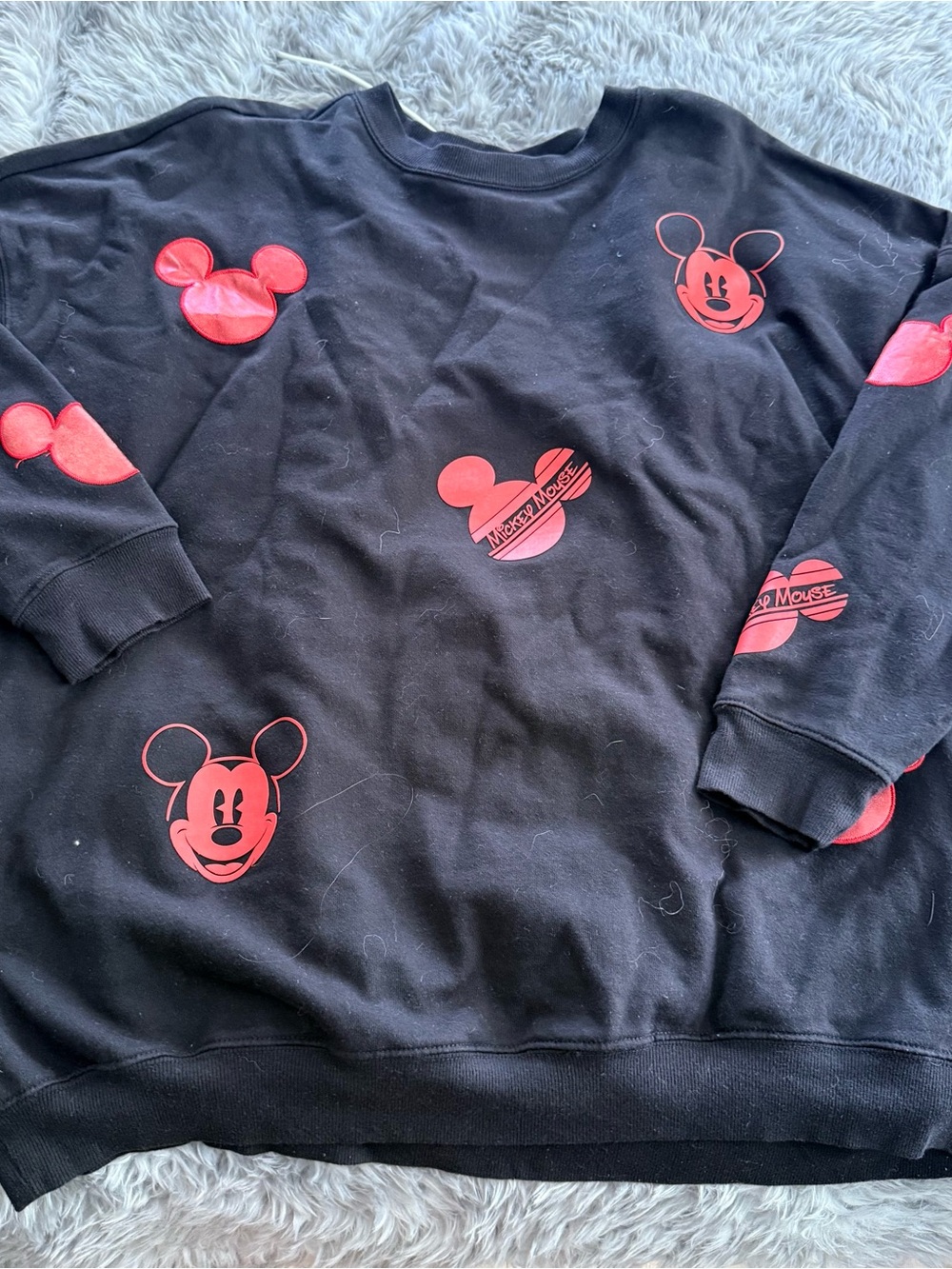 Disney Black and Red Mickey Sweatshirt